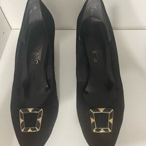 Black suede pumps Selby